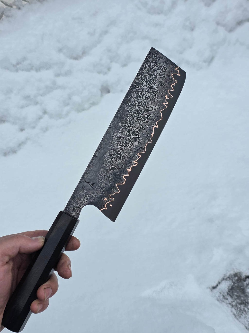 180mm Apex Ultra Copper Line Damascus Nakiri