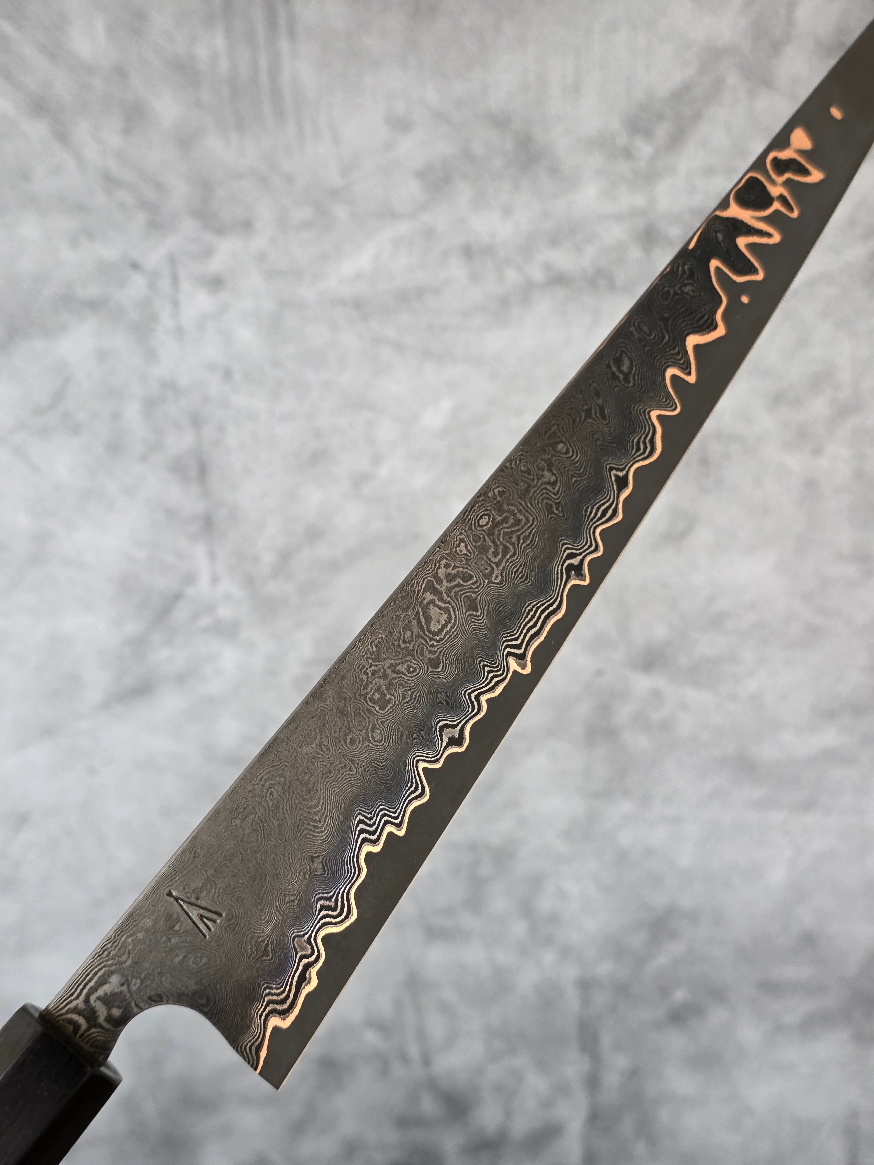 265mm Damascus and Copper Clad Apex Ultra Sujihiki