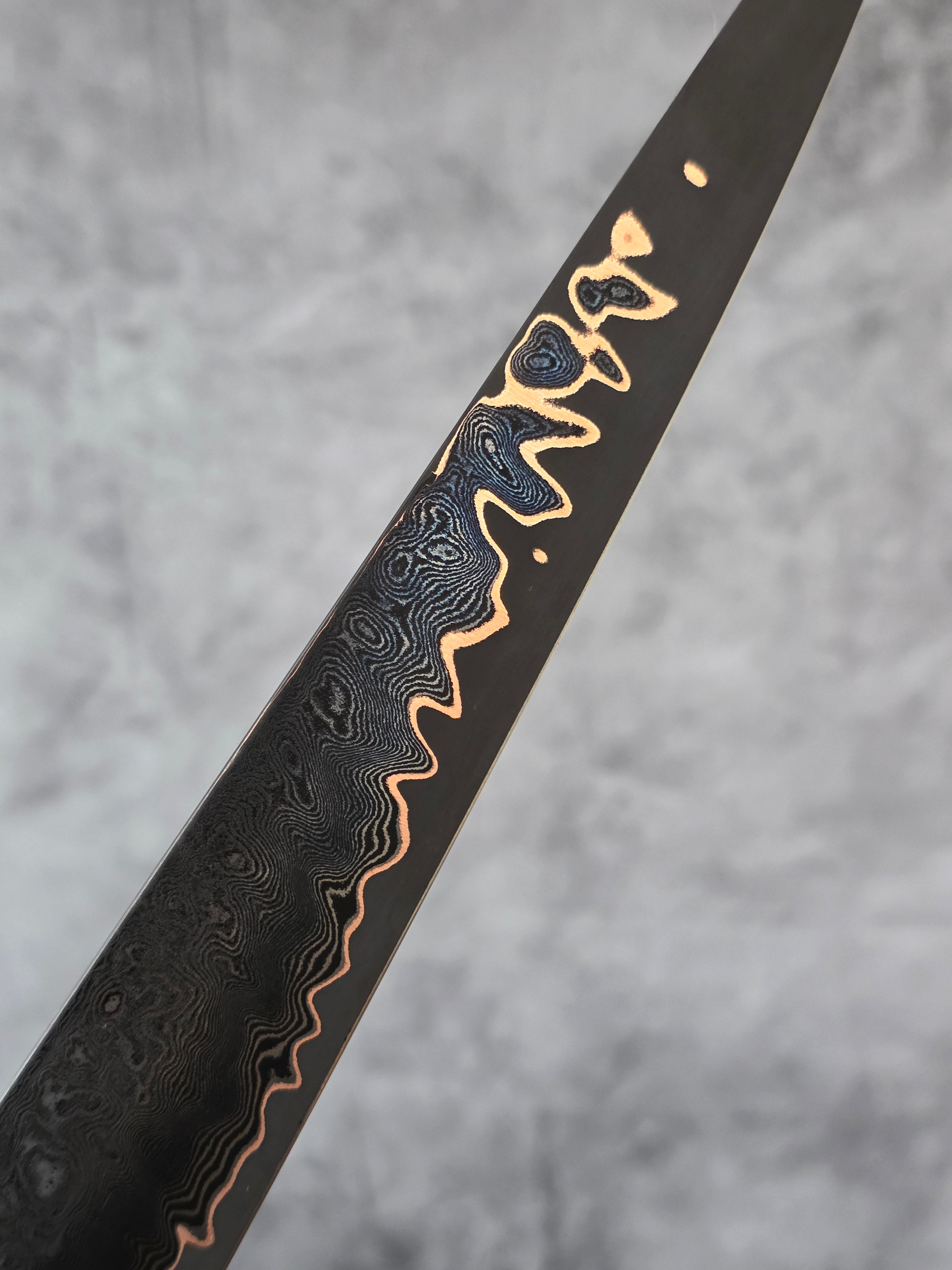 265mm Damascus and Copper Clad Apex Ultra Sujihiki