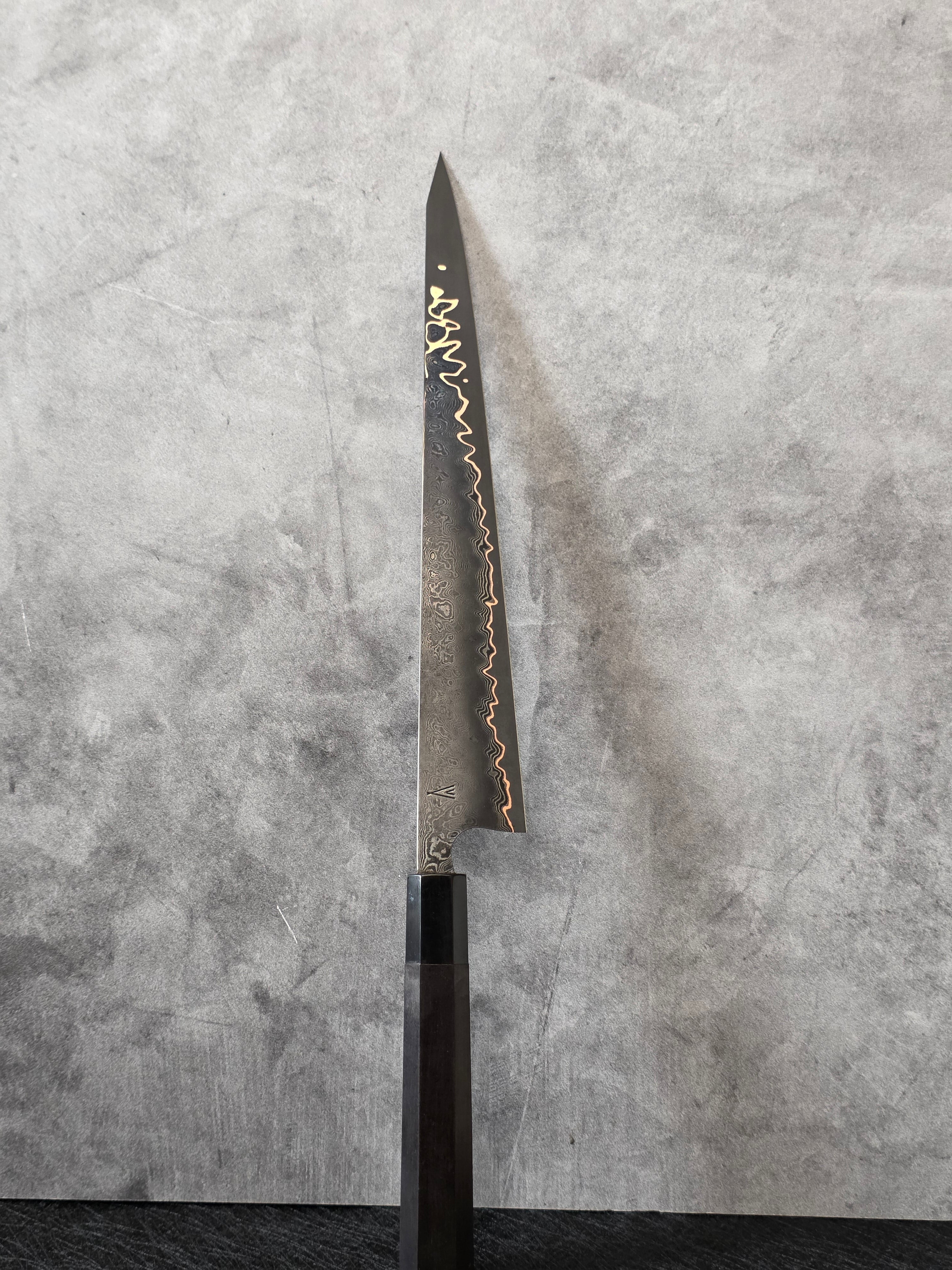 265mm Damascus and Copper Clad Apex Ultra Sujihiki