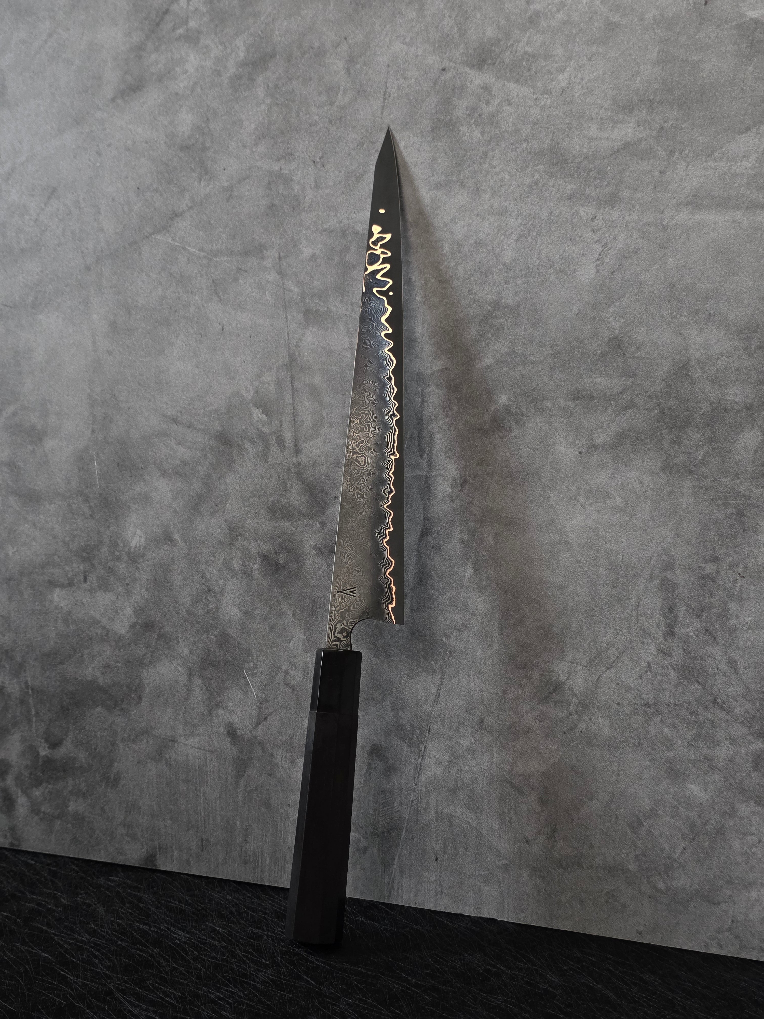 265mm Damascus and Copper Clad Apex Ultra Sujihiki