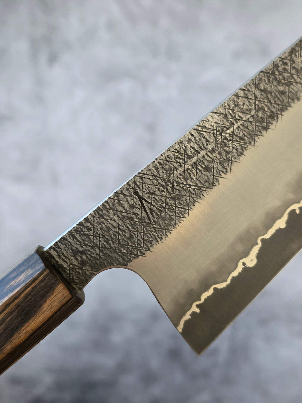 225mm "Yeil" Apex Ultra gyuto, stainless and nickel cladding