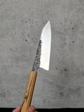 165mm "Hayelasdi" Bunka, stainless 14c28n, black and white sandlewood handle